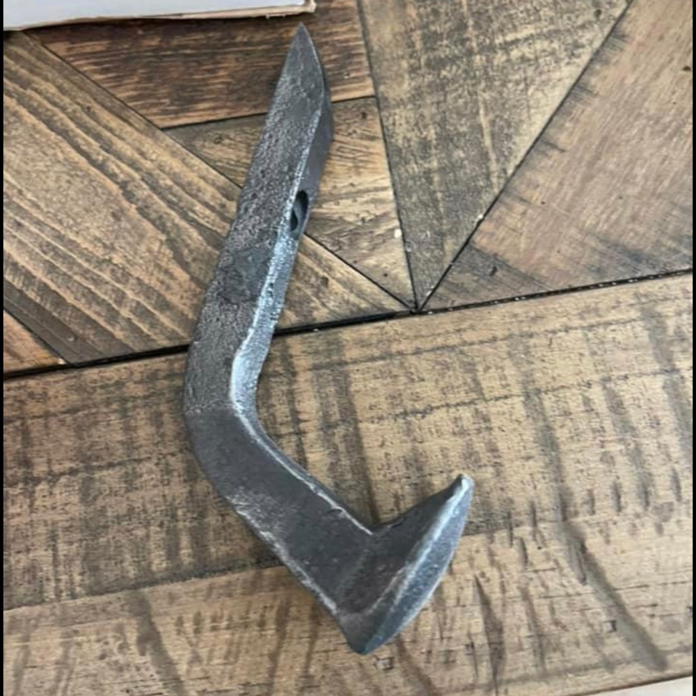 Vintage railway spike coat hook